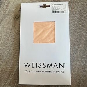NWT Weissman Dance Child Footed Tights ballet pink Size LC